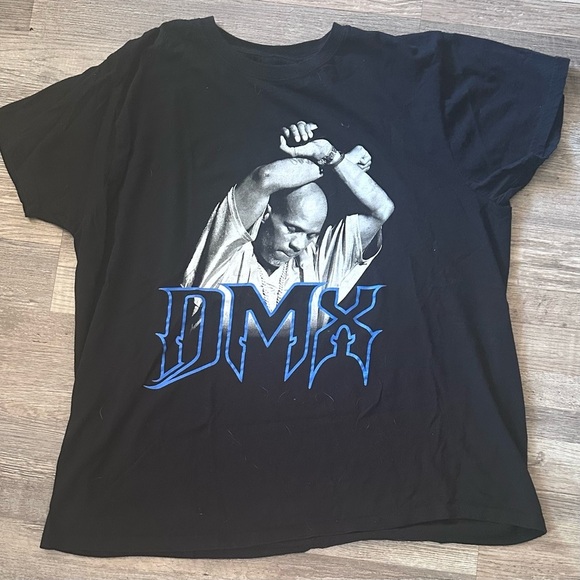 DMX Other - DMX Black Blue Short Sleeve Shirt